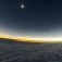 View of the eclipse from the SEDS weather balloon. 