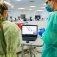 A dental student works with a professor to create a 3D image of a patient's teeth. 