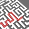 Navigating a maze. 