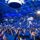 Balloons drop during commencement ceremony. 