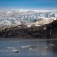 Exposed rock at foot of Greenland ice sheet. 