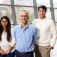 From left to right, Tanvi Ranga, Nalini Ratha and Arjun Ramesh Kaushik. Credit: Meredith Forrest-Kulwicki, University at Buffalo. 