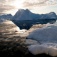Zoom image: Icebergs at Disko Bay in Greenland as they were seen during the filming of "The Memory of Darkness, Light, and Ice." The documentary will be screened at the upcoming joint session of the International Arctic Workshop and the Northeast Glaciology Meeting. Credit: Kathy Kasic 