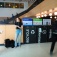 The recycle, organic and trash bins in One World Cafe. 