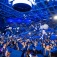 Balloons drop during commencement ceremony. 