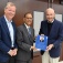 Satish Tripathi with Jerry Jacobs Sr. and Jr. 