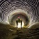A robot dog inspects a culvert. 