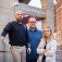 In front of the Erie County Holding Center, members of the team that established the partnership are (from left) Kevin McGee, Joshua J. Lynch and Amanda Martinez. 