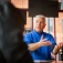 Marc Adler speaking during a meeting of alumni restaurateurs at Allen St. Poutine Company in Buffalo, NY in 2017. 