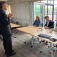 Ryan McPherson speaking to an audience at the GRoW Center. 
